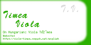 timea viola business card
